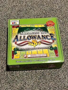 Learning Advantage MANAGING MY ALLOWANCE Real Life Math Experience Game Board